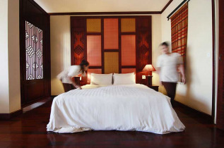 Cambodge - Phnom Penh - Amanjaya Pancam Hotel - Suite avec lit double