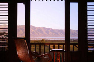 Myanmar - Lac Inle - Lake View Resort - Vue depuis les chambres Deluxe View