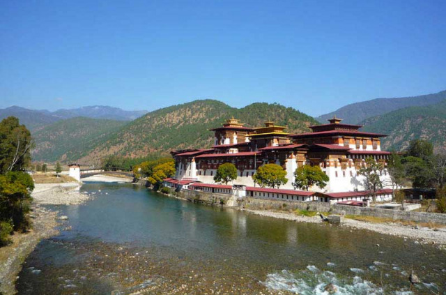 Bhoutan - Le Dzong de Punakha © Christophe Cottet-Emard
