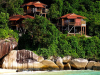 Malaisie - Pulau Tioman - Japamala Tioman - Vue extérieure des Seacliff Chalets