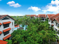 Vietnam - Hoi An - Hoi An Trails Resort - Vue aérienne sur l'hôtel et ses jardins