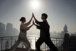 Chine - Shanghai - The Fairmont Peace Hotel - Tai Chi sur le toit