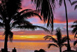 Indonésie - Java - Coucher de soleil sur le lagon de Menjawakan © Kura Kura Resort