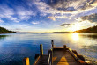 Malaisie - Kota Kinabalu - Bunga Raya Island Resort & Spa - Coucher de soleil depuis le ponton