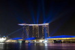 Singapour - Marina Bay Sands - Spectacle de lumière en soirée