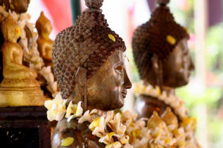 Laos - Bouddha dans un temple de Luang Prabang © Photo-of-laos.org