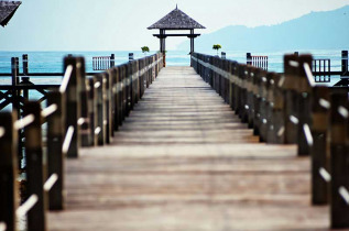 Malaisie - Kota Kinabalu - Bunga Raya Island Resort & Spa - Ponton