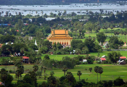 Cambodge - Phnom Penh - Vue depuis la colline de Oudong