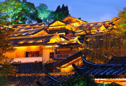 Chine - Yunnan - Lijiang - LUX* Tea Horse Road - Vue sur la vieille ville de Lijiang © LUX* Tea Horse Road Lijiang