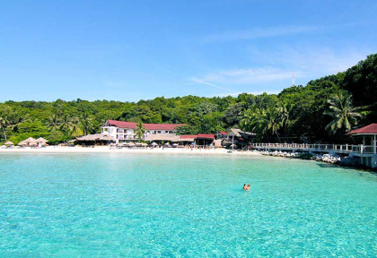 Malaisie - Perhentian Island - Bubu Long Beach - Vue générale