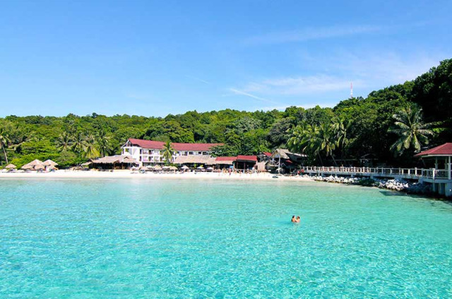 Malaisie - Perhentian Island - Bubu Long Beach - Vue générale