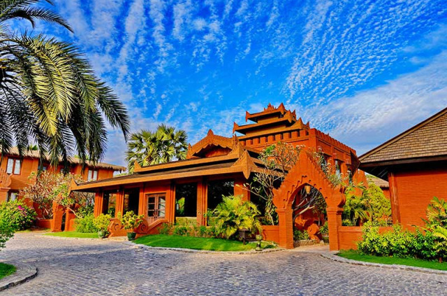 Myanmar - Bagan - Myanmar Treasure Hotel - Entrée