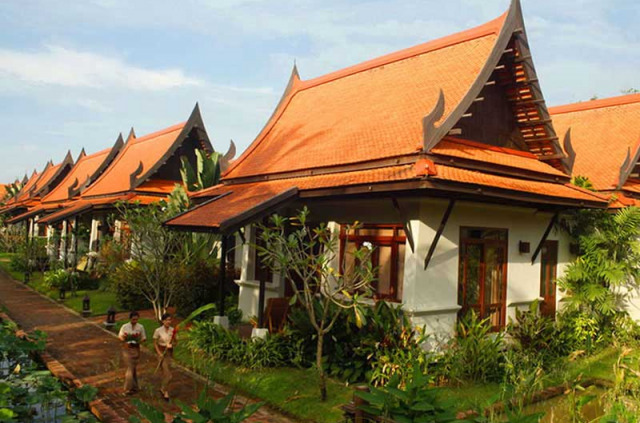 Thailande - Khao Lak - Khao Lak Bhandari Resort and Spa - Vue générale des bungalows de l'hôtel