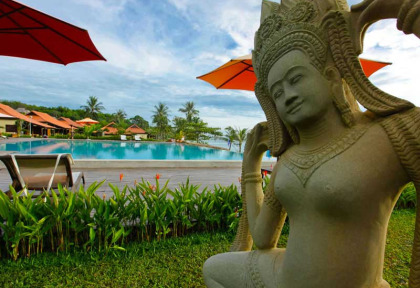 Vietnam - Phu Quoc - Chen Sea Resort - Piscine et jardins de l'hôtel